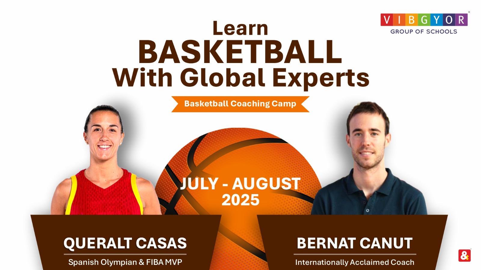 Olympian Queralt Casas and World Cup silver medal Spanish coach Bernat Canut named brand ambassadors for VIBGYOR’s 2025–26 Sports Excellence Programme