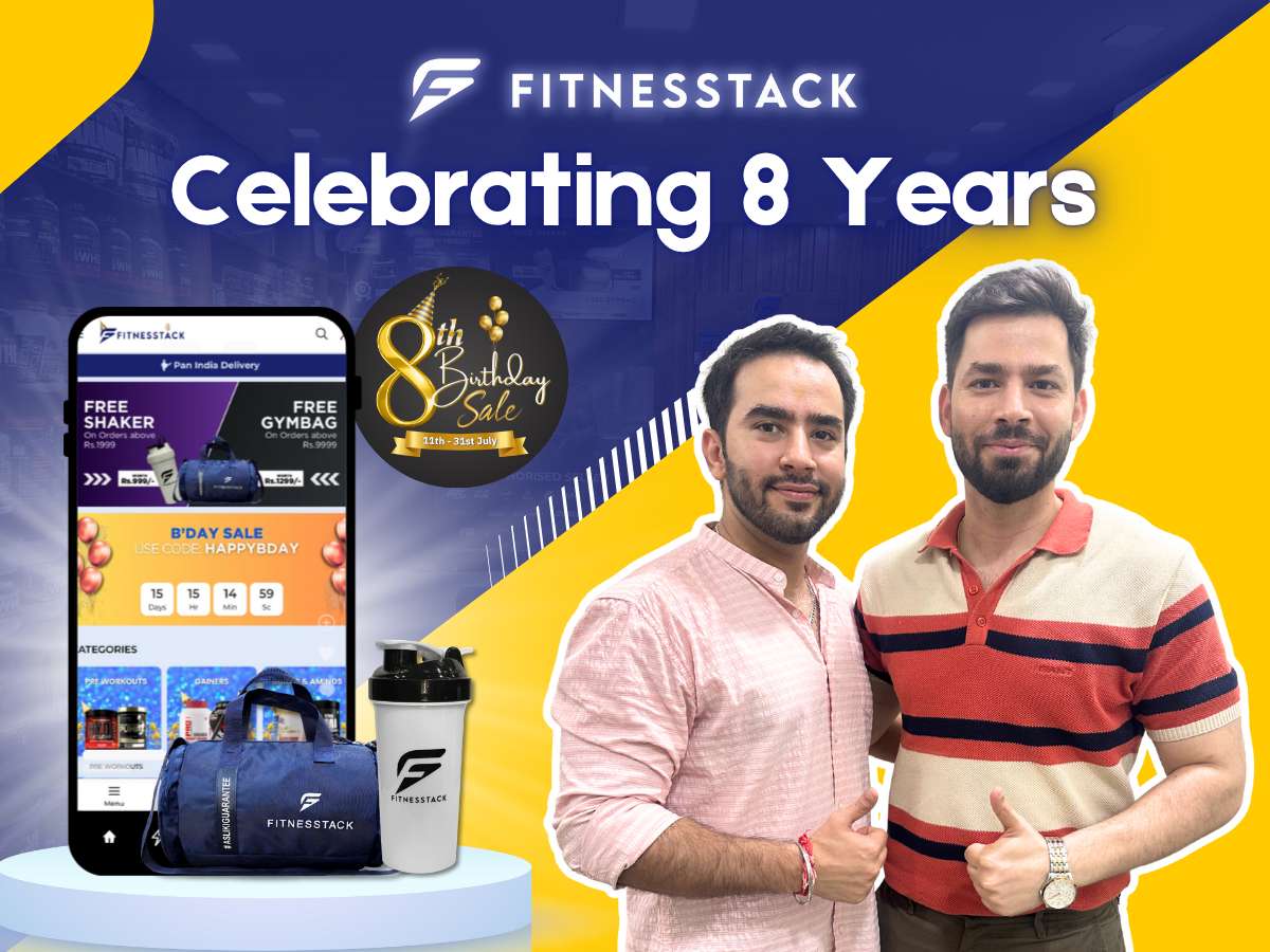 India’s Supplement Giant Is Back With Its Most Anticipated Sale of the Year — Fitnesstack Turns 8