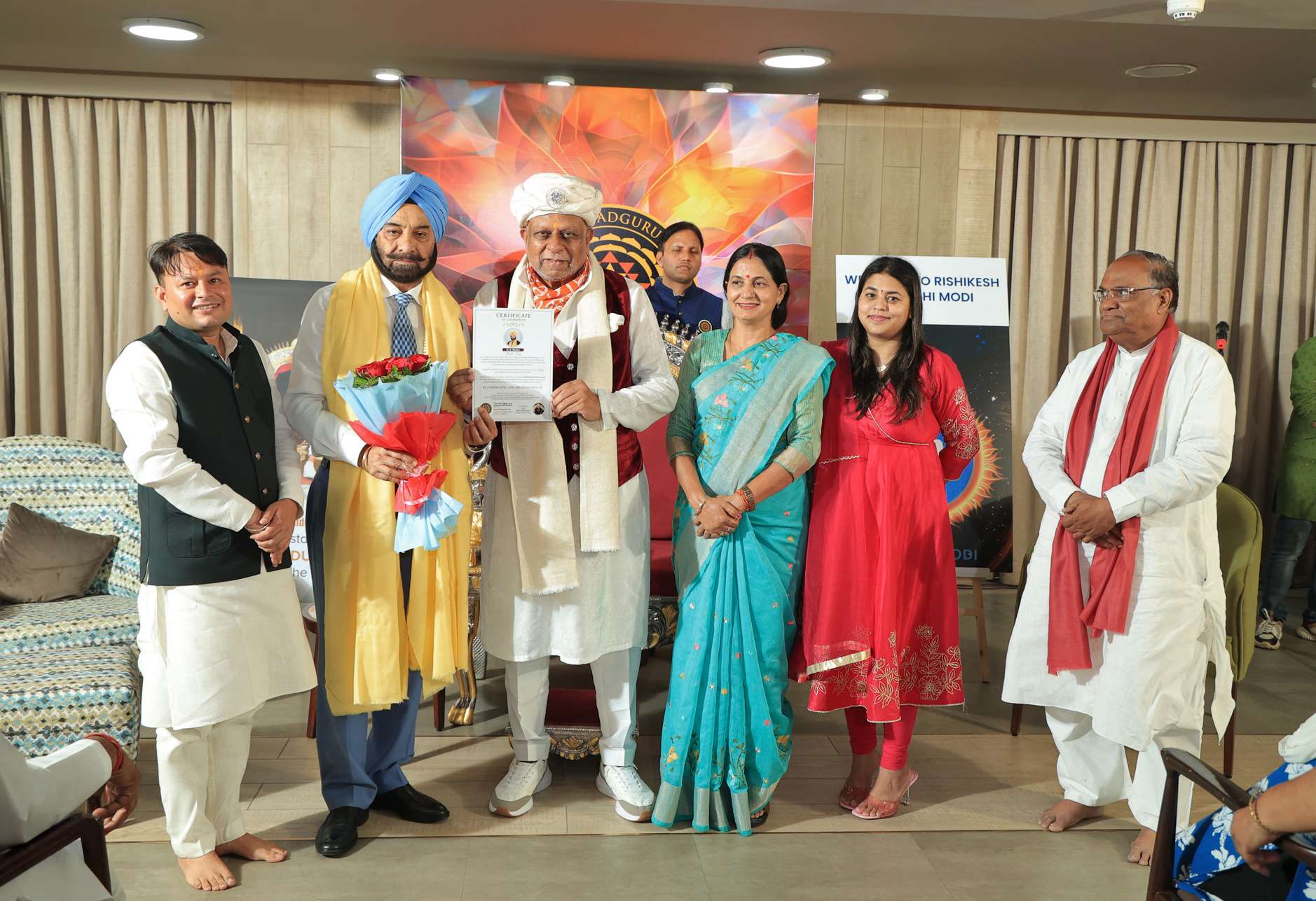 D.S. Mann Honoured as ‘Hindu King’ in Rishikesh by Rajarshi Bhupendra Modi