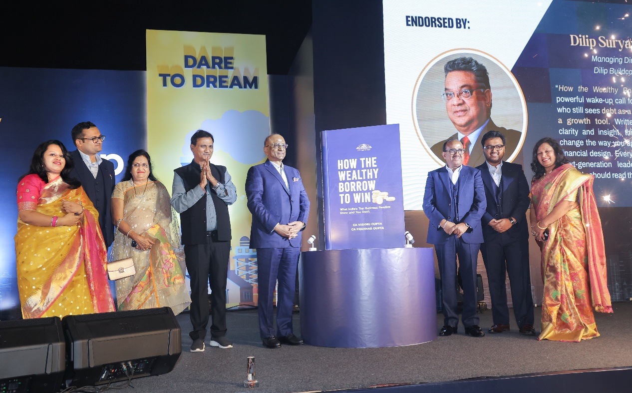 “How the Wealthy Borrow to Win” Book Launched by CA Vishnu Gupta & CA Prakhar Gupta in Indore With 400+ Business Leaders