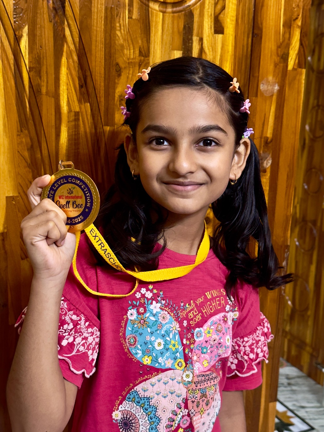 Student Aanvi Shines Globally with International Spell Bee Victory and Academic Excellence