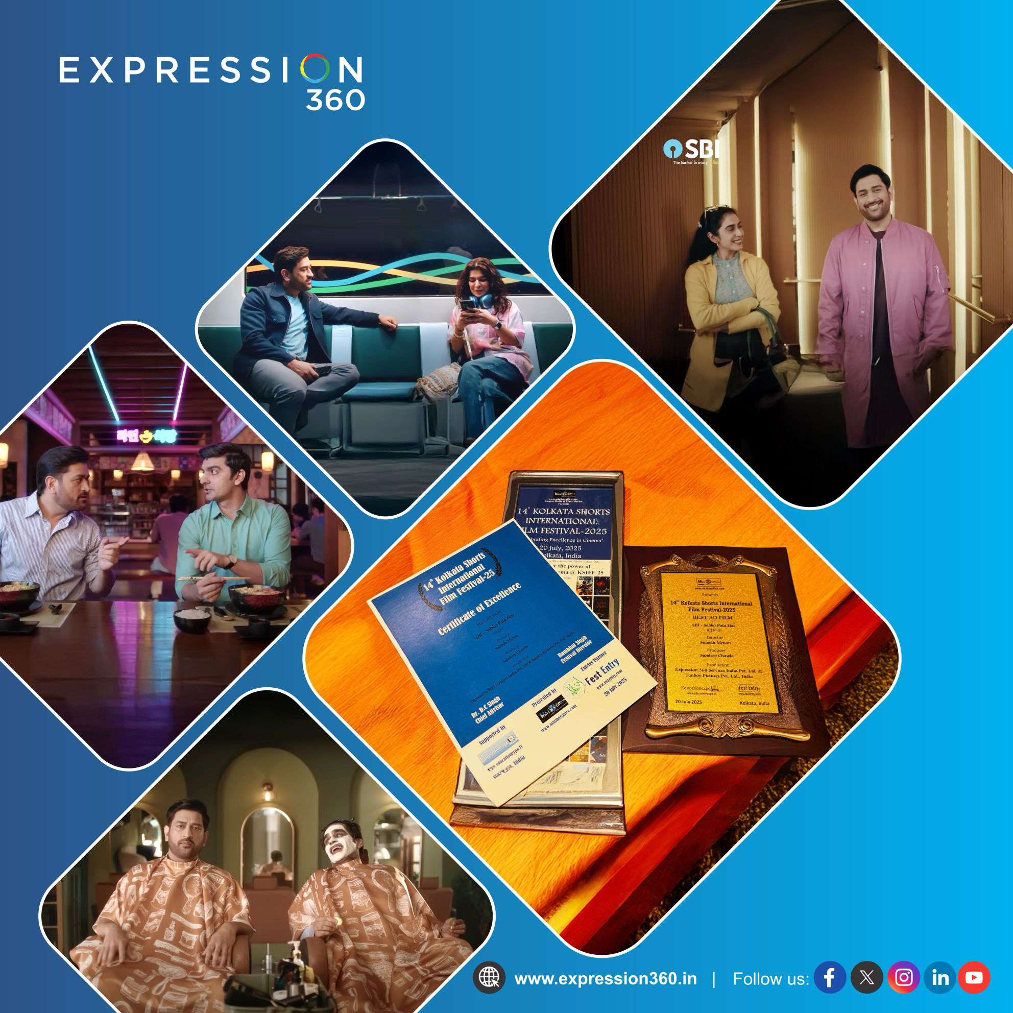 Expression 360’s ‘Sabko Pata Hai’ Campaign Featuring MS Dhoni Wins Best Ad Film at KSFF 2025