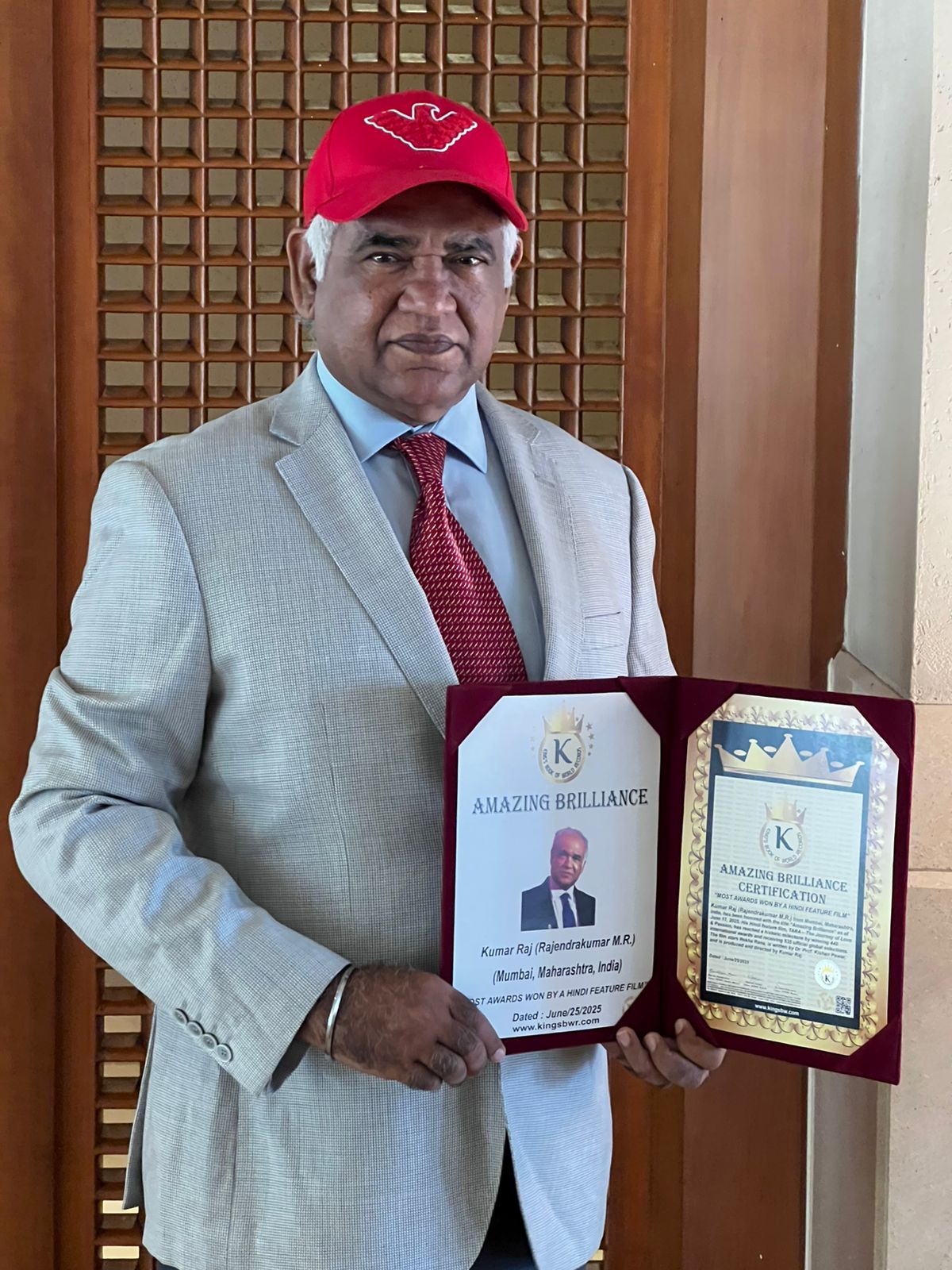 Kumar Raj Honoured with Multiple Records for Global Recognition of Tara – The Journey of Love & Passion; Ameena Nears 75 Weeks