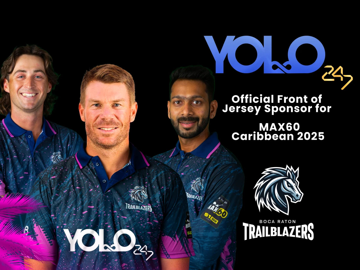Yolo247 Named Front-of-Jersey Sponsor for Boca Raton Trailblazers in MAX60 Caribbean League 2025