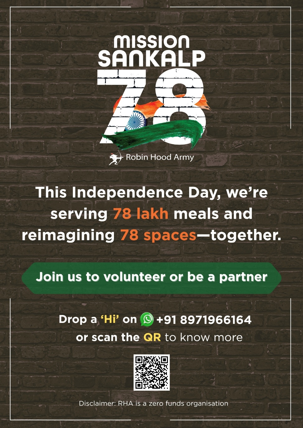 Robin Hood Army Conducts Nationwide Mission to Serve 78 Lakh Citizens and Transform 78 Community Spaces