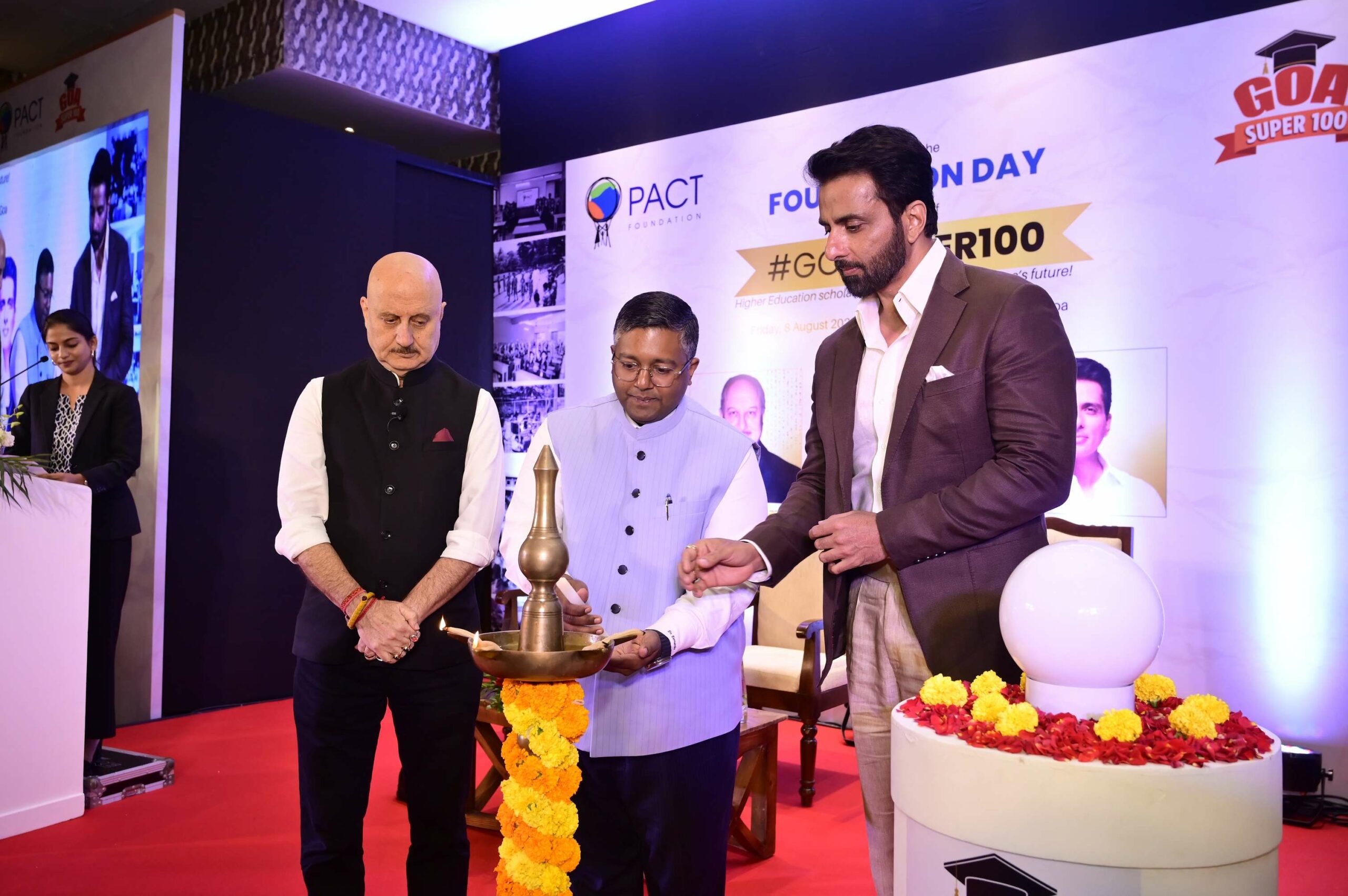 Dr. Ashwin Fernandes’ PACT Foundation Expands Its Mission with #GoaSuper100 in the presence of Anupam Kher and Sonu Sood