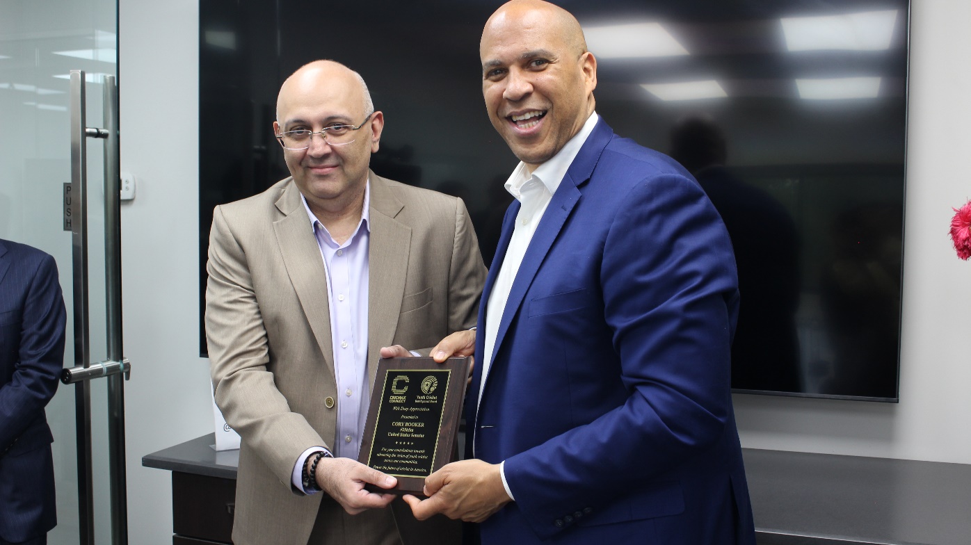 Cricmax Connect Showcases Cricket Development Vision to U.S. Senator Cory Booker