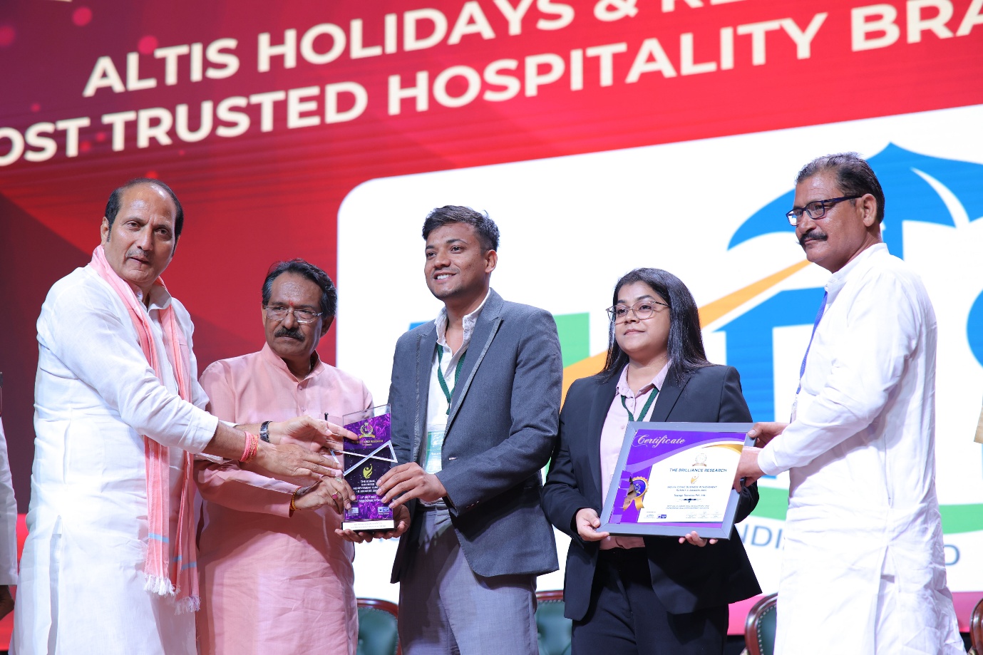 Altis Holidays & Resorts India Pvt Ltd Honoured with “Most Trusted Hospitality Brand of the Year 2025” Award