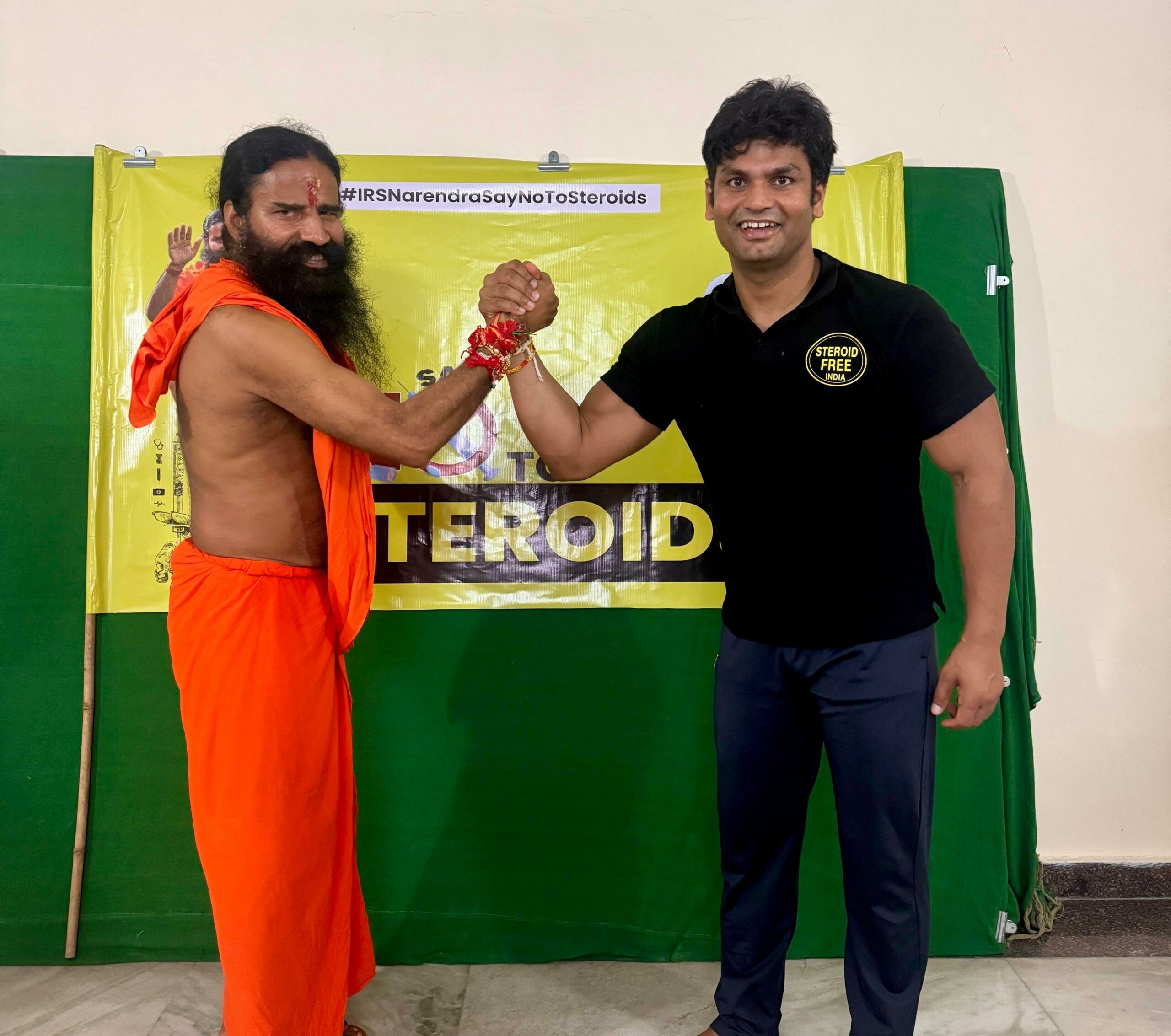 IRS Narendra Kumar Yadav’s ‘Steroid Free India’ Campaign Gains Baba Ramdev’s Support