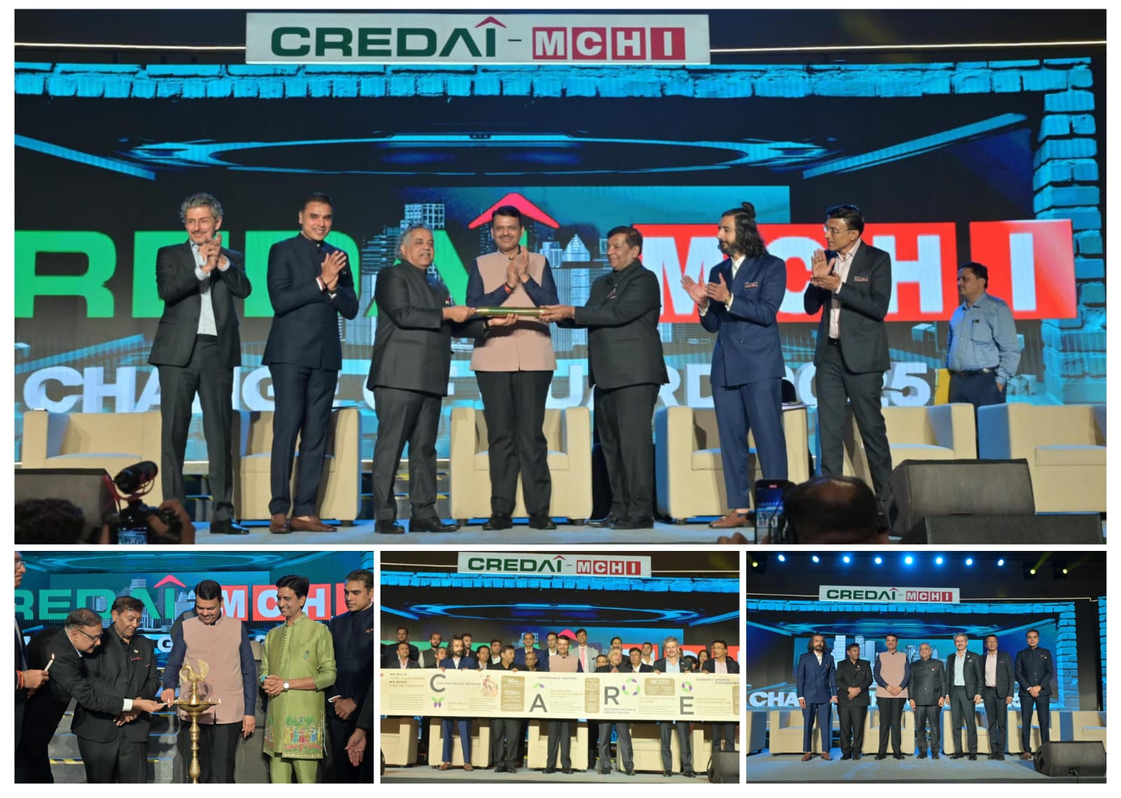 CREDAI-MCHI appoints Mr. Sukhraj Nahar as 18th President in the Change of Guard Ceremony graced by Maharashtra CM Devendra Fadnavis