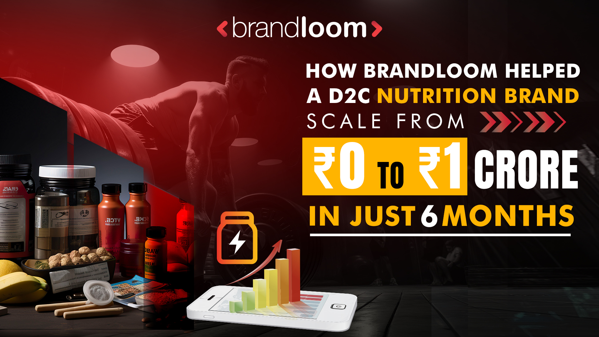 How BrandLoom Helped a D2C Nutrition Brand Scale from ₹0 to ₹1 Crore in Just 6 Months