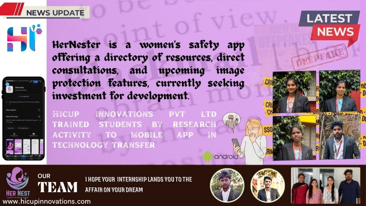 HerNester: Forging a Safer Tomorrow for Women, a Comprehensive Ecosystem from Coimbatore to Whole India