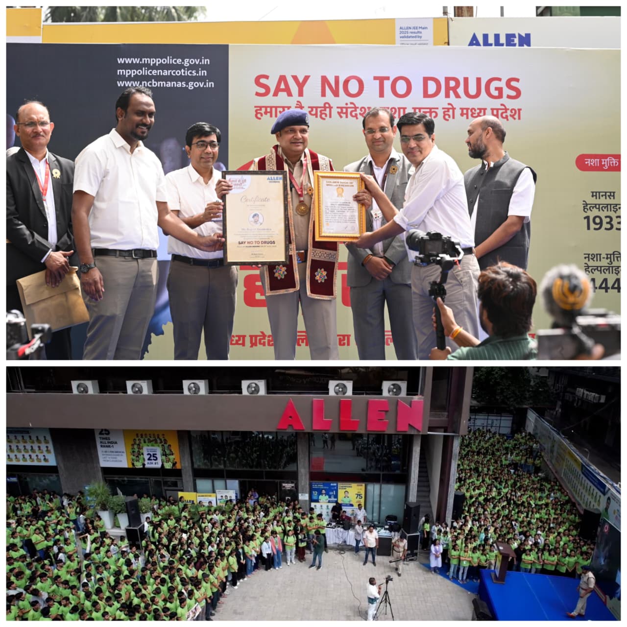 Rajesh Dandotiya Sets World Record for Largest Drug Awareness Session in Indore