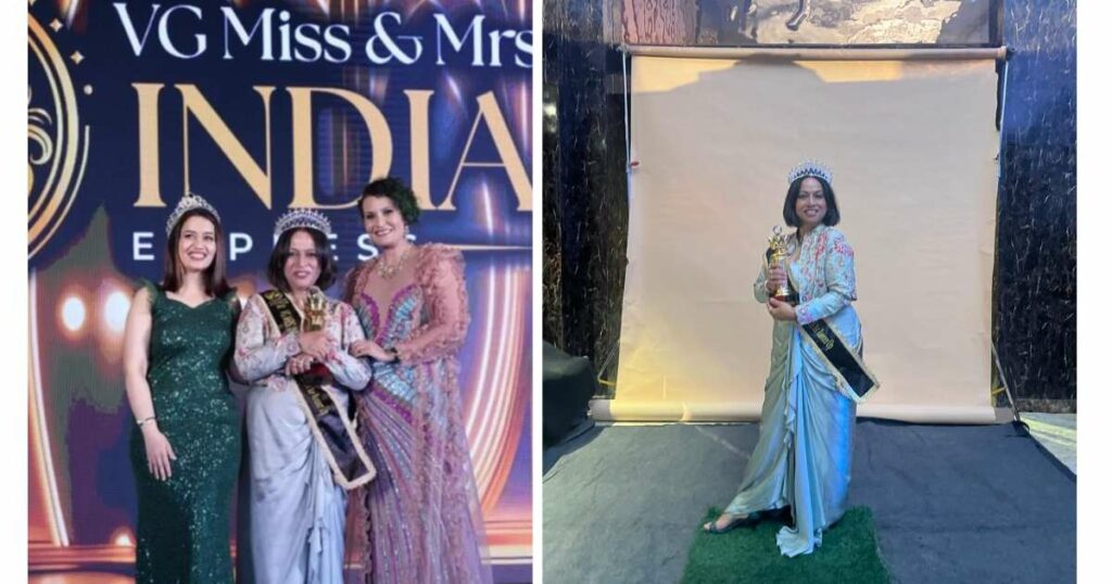 Delhi Saree Designer VG Mrs India 2025 Handloom Sarees Delhi Pageant Contestant Business Owner Indian Textile Artisan Empowerment Vandana Singh Designer Heritage Saree Collection