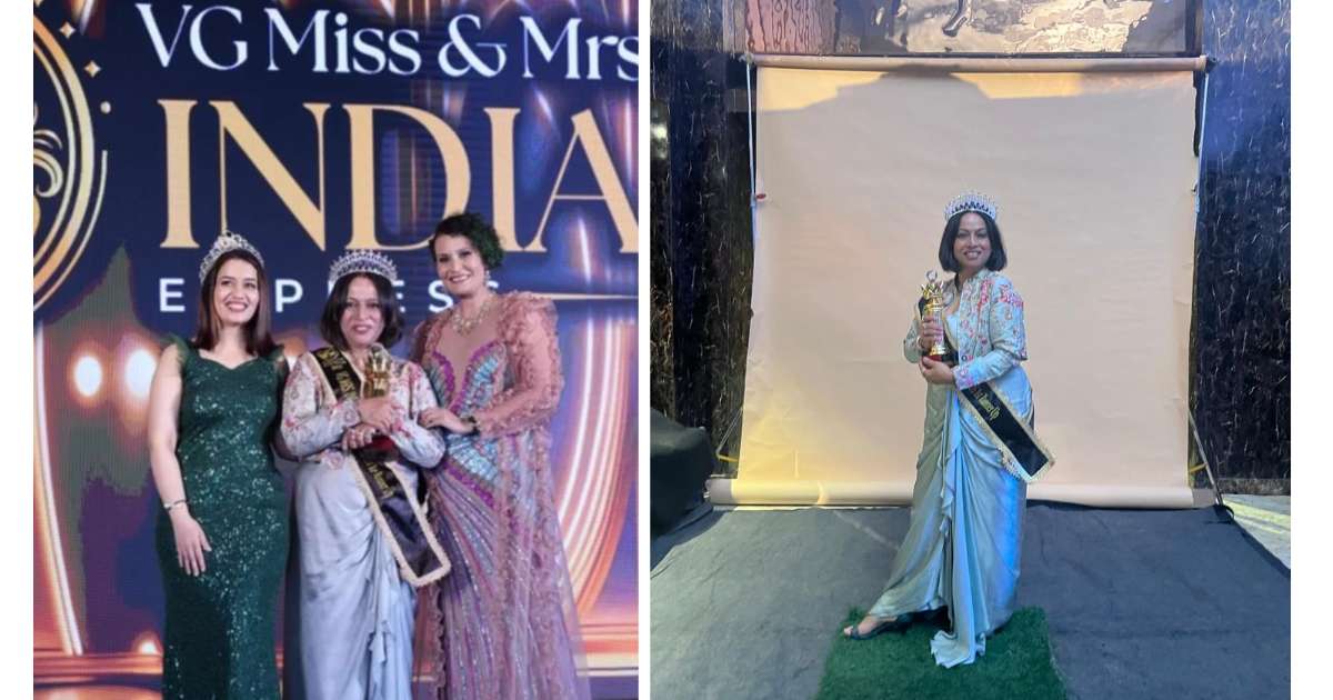 Designer Behind Vandana Saree Studio Wins VG Mrs. India First Runner-Up