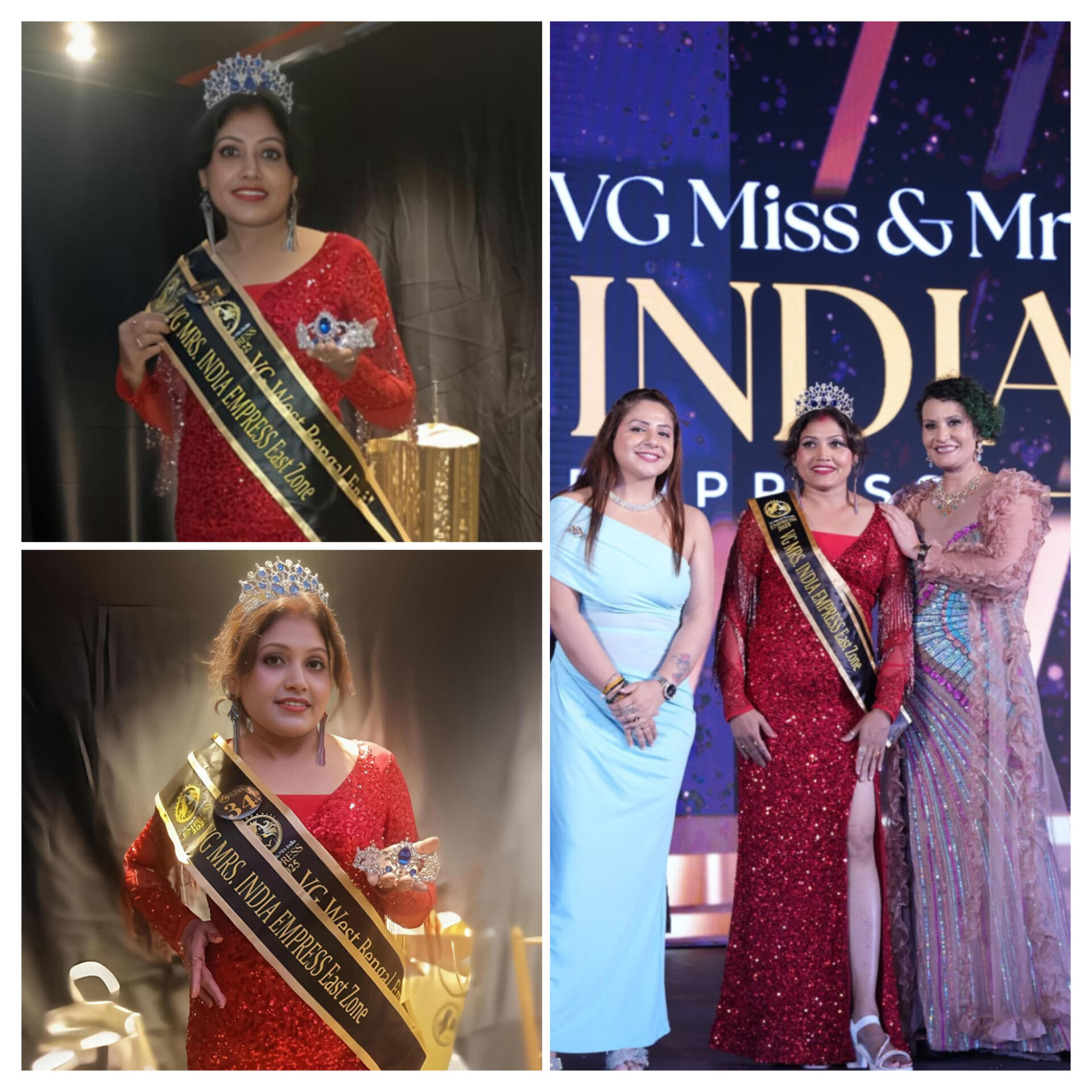 Chandrani Sarkar: Kolkata Woman Overcomes Fear and Self-Doubt to Win Two Beauty Titles