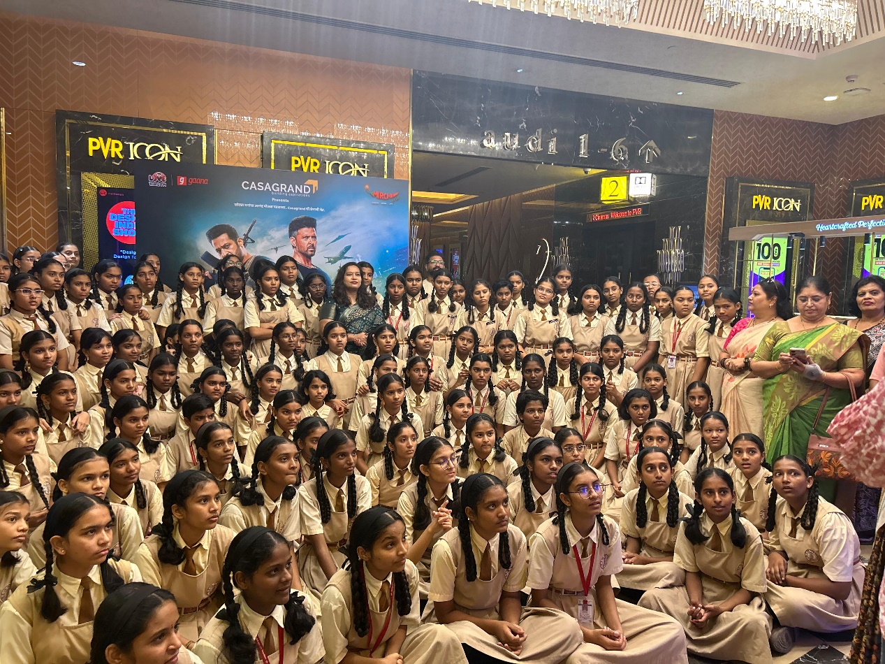 Casagrand Spreads Joy with Special War 2 Screening for Underprivileged Girls in Pune