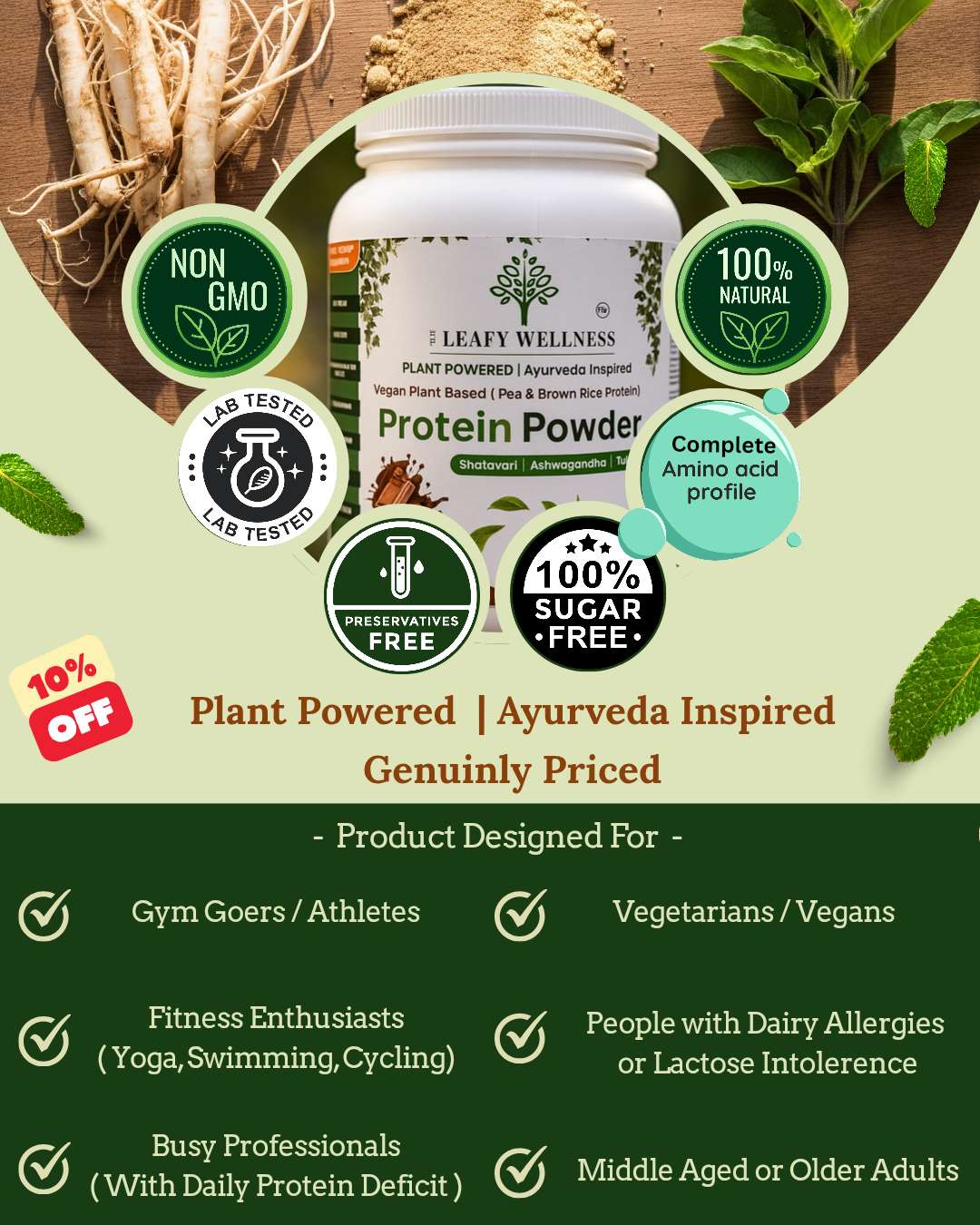 The Leafy Wellness™ Launches Affordable, High-Quality Plant Protein with Ayurvedic Blend