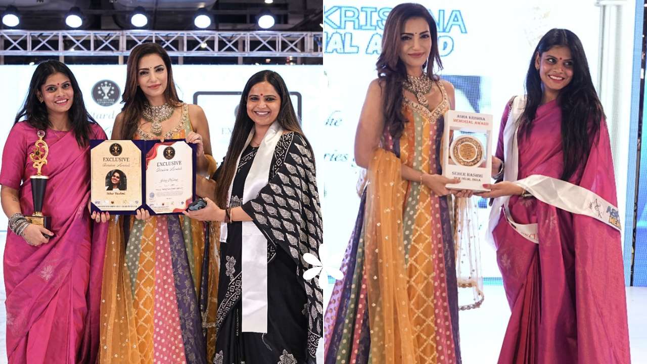 Seher Hashmi Honored with Exclusive Stardom Awards 2025 and Asha–Krishna Memorial Award in Jaipur