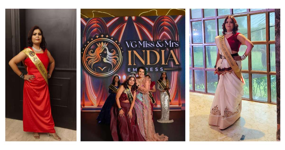 From Nowgaon to the National Stage: Jyoti Verma Wins VG Miss and Mrs. India Empress 2025 Central Zone
