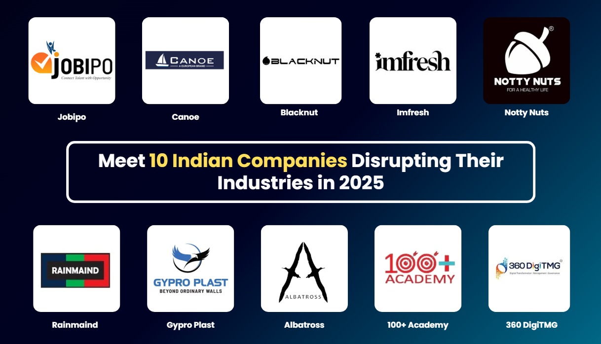 Meet 10 Indian Companies Disrupting Their Industries in 2025
