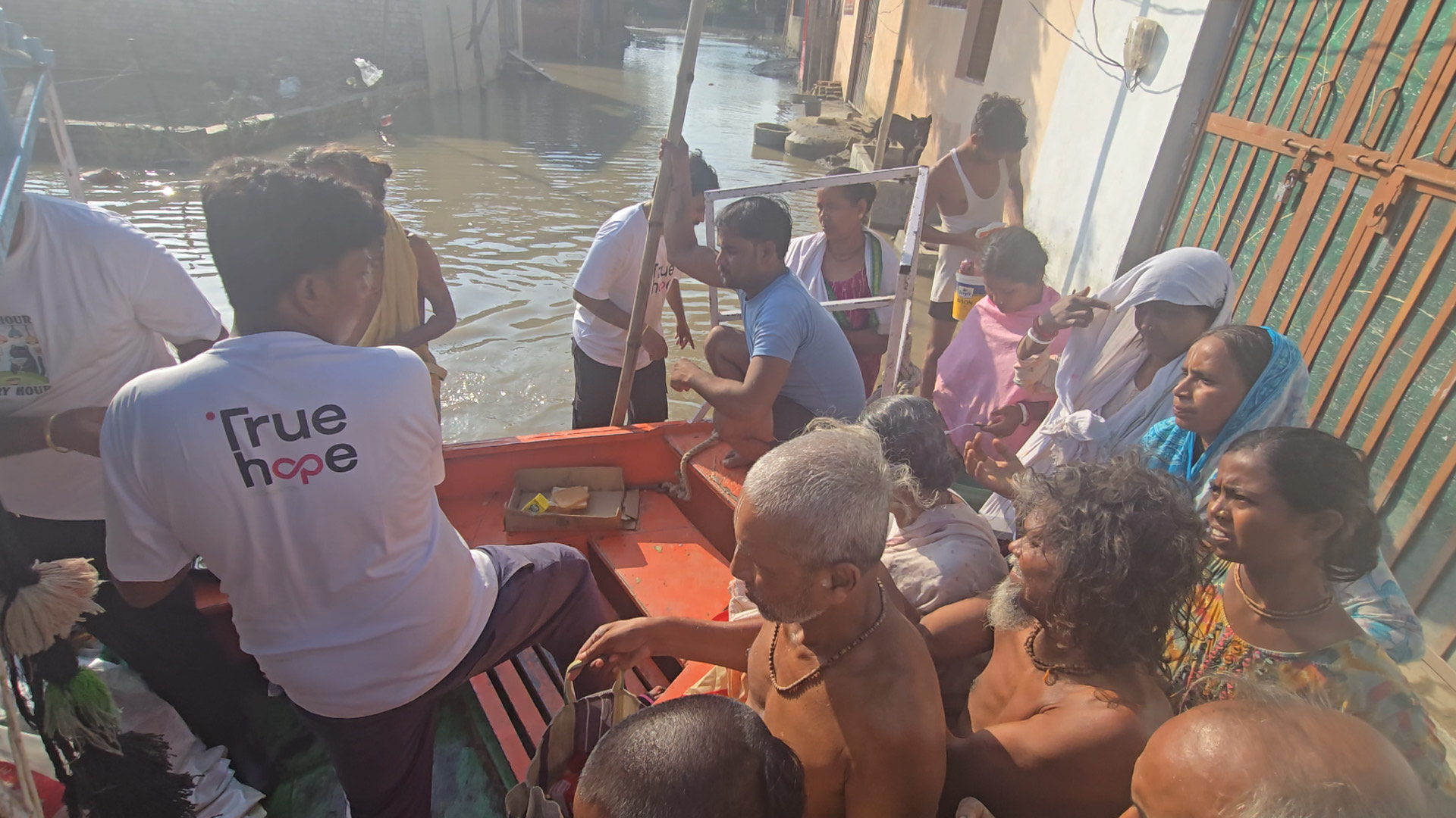 True Hope Foundation Becomes The First Crowdfunding Platform to Lead Flood Relief in Vrindavan with 18 Rescue Boats