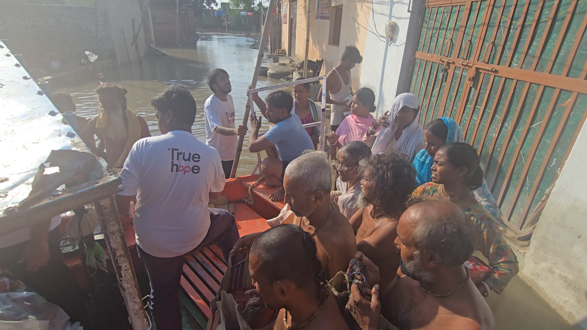 True Hope Foundation Becomes The First Crowdfunding Platform to Lead Flood Relief in Vrindavan with 18 Rescue Boats