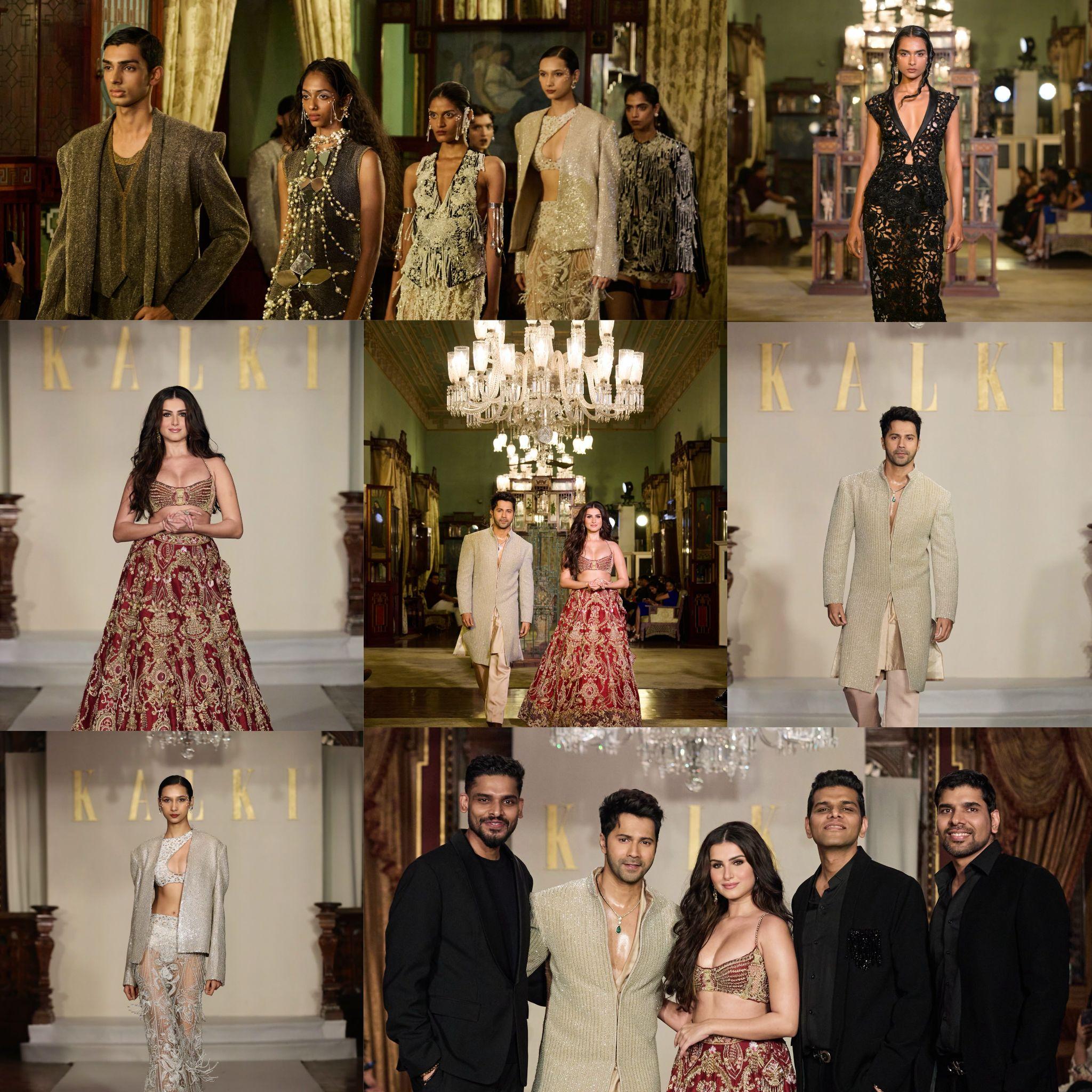 Varun Dhawan & Tara Sutaria Shine as Showstoppers at KALKI’s Couture Debut at Taj Falaknuma Palace , a Modern Palace of Royal Legacy