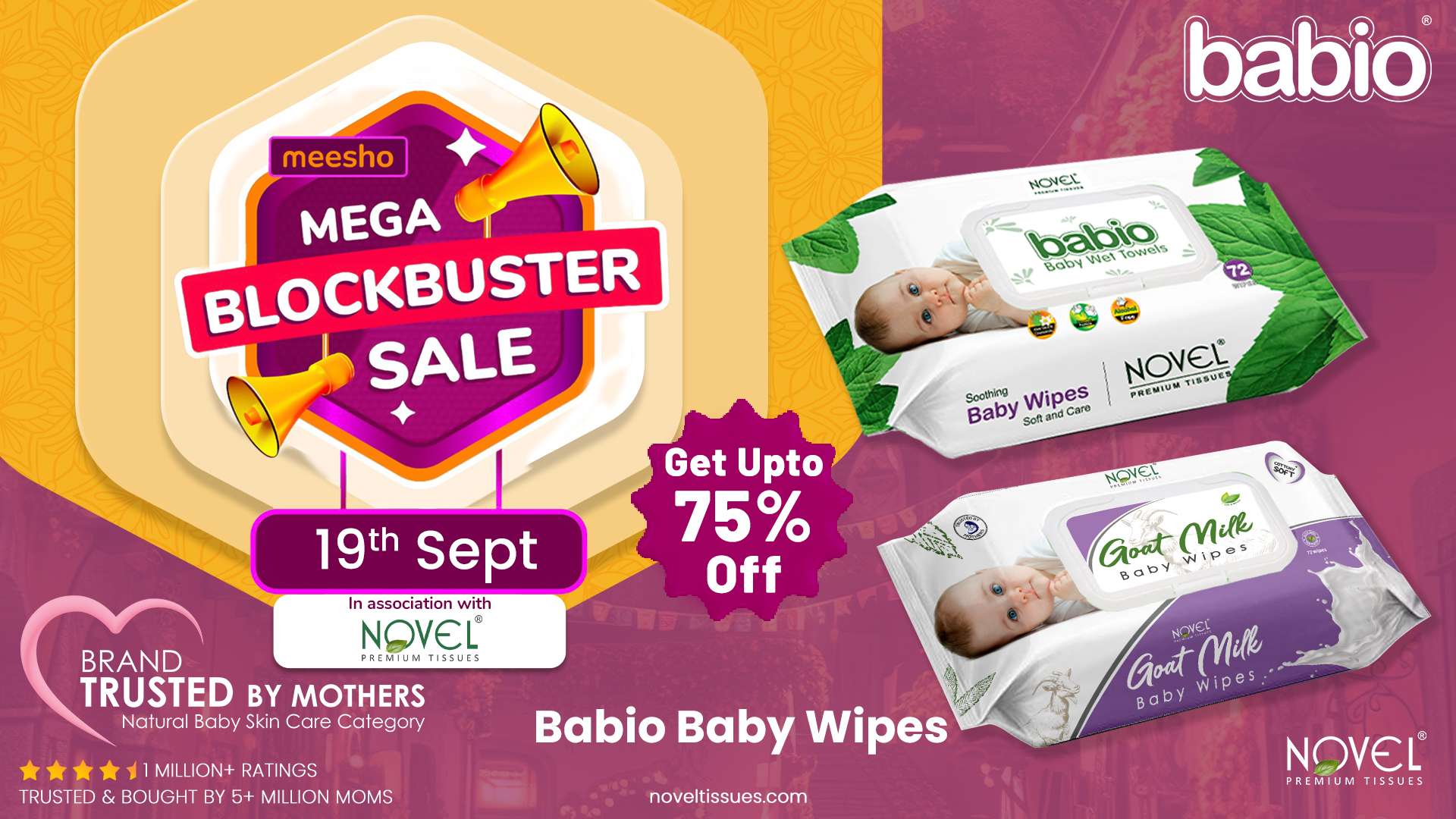 Novel Babio Baby Products Bring Gentle Care and Unbeatable Discounts to Meesho MEGA BLOCKBUSTER SALE