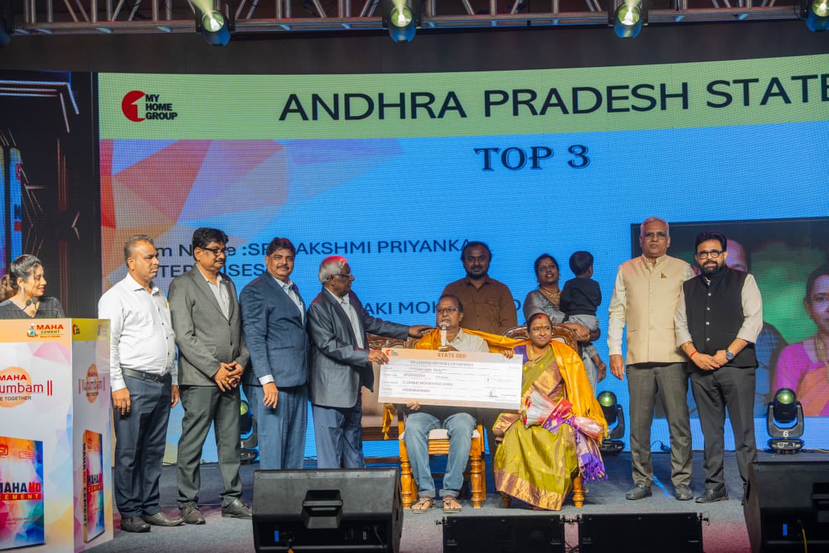 Sri Lakshmi Priyanka Enterprises Honored Among Top Performers at Maha Cement’s Mahakutumbam Awards 2025