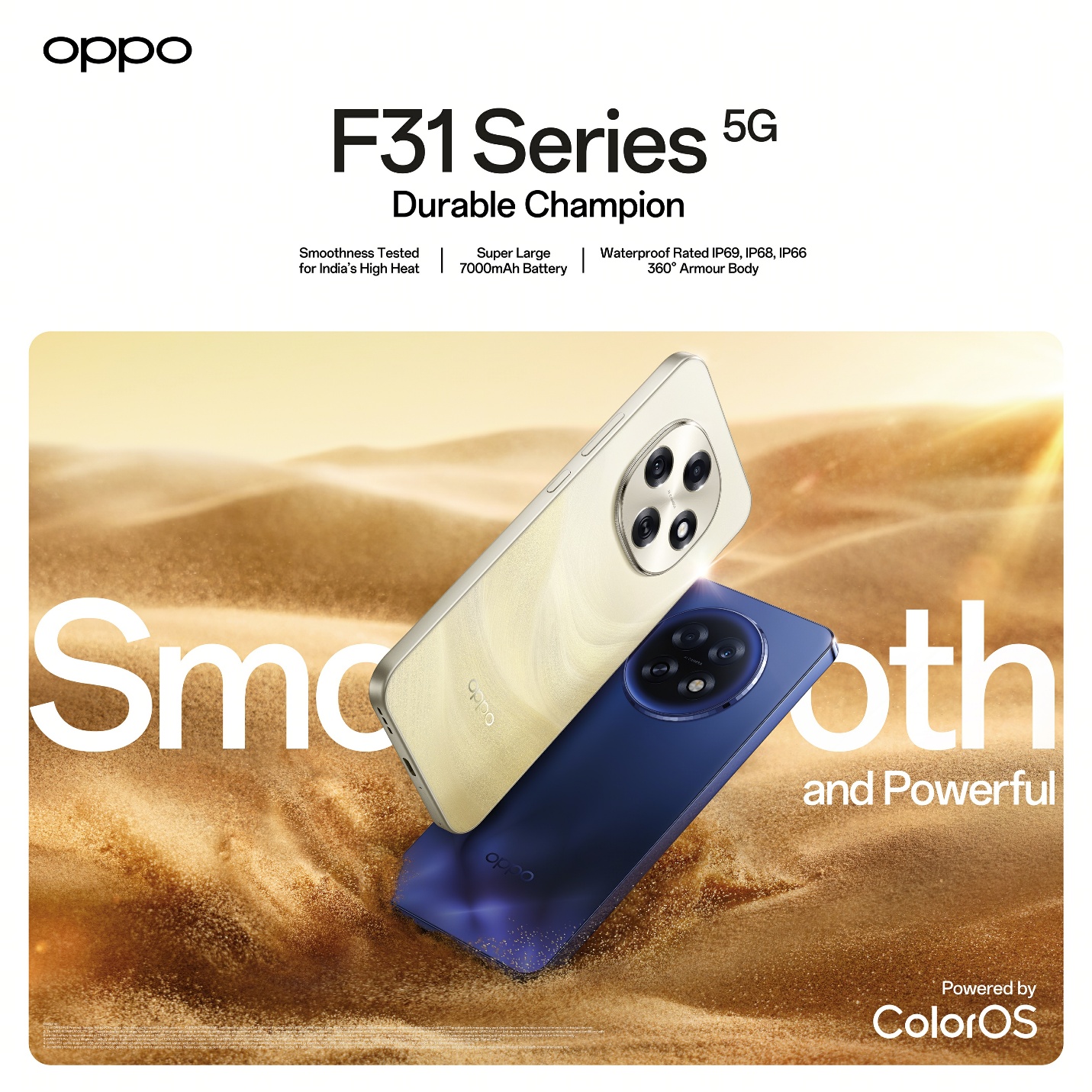 The best of gold with OPPO, buy OPPO F31 Pro Desert Gold and Reno14 Diwali Edition this Dhanteras