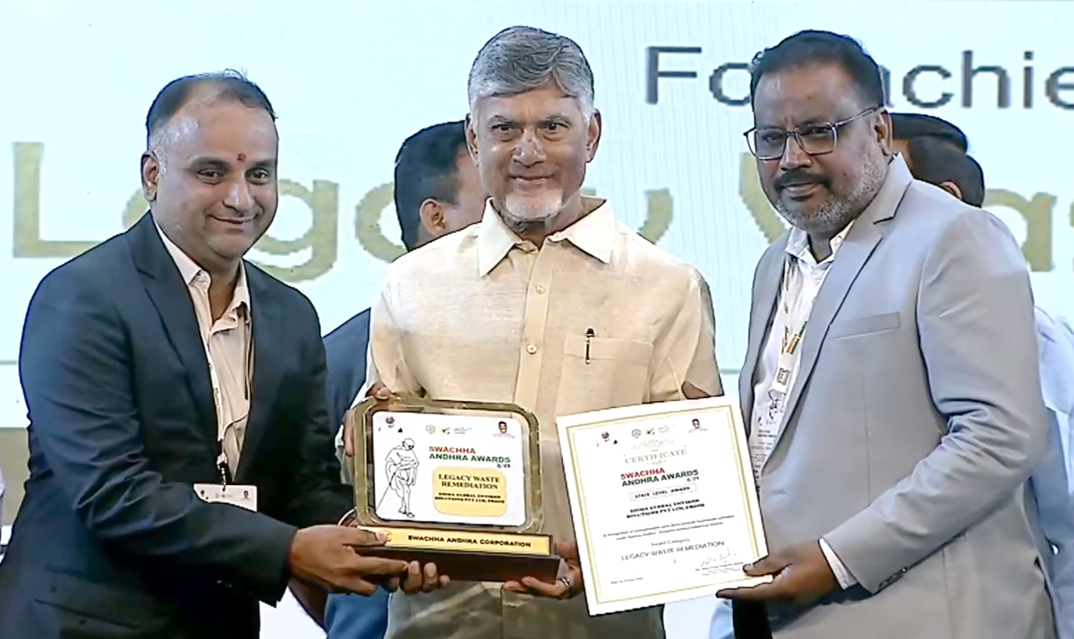 Zigma Global Environ Solutions Honoured with the Swachh Andhra Award 2025 for Excellence in Legacy Waste Management