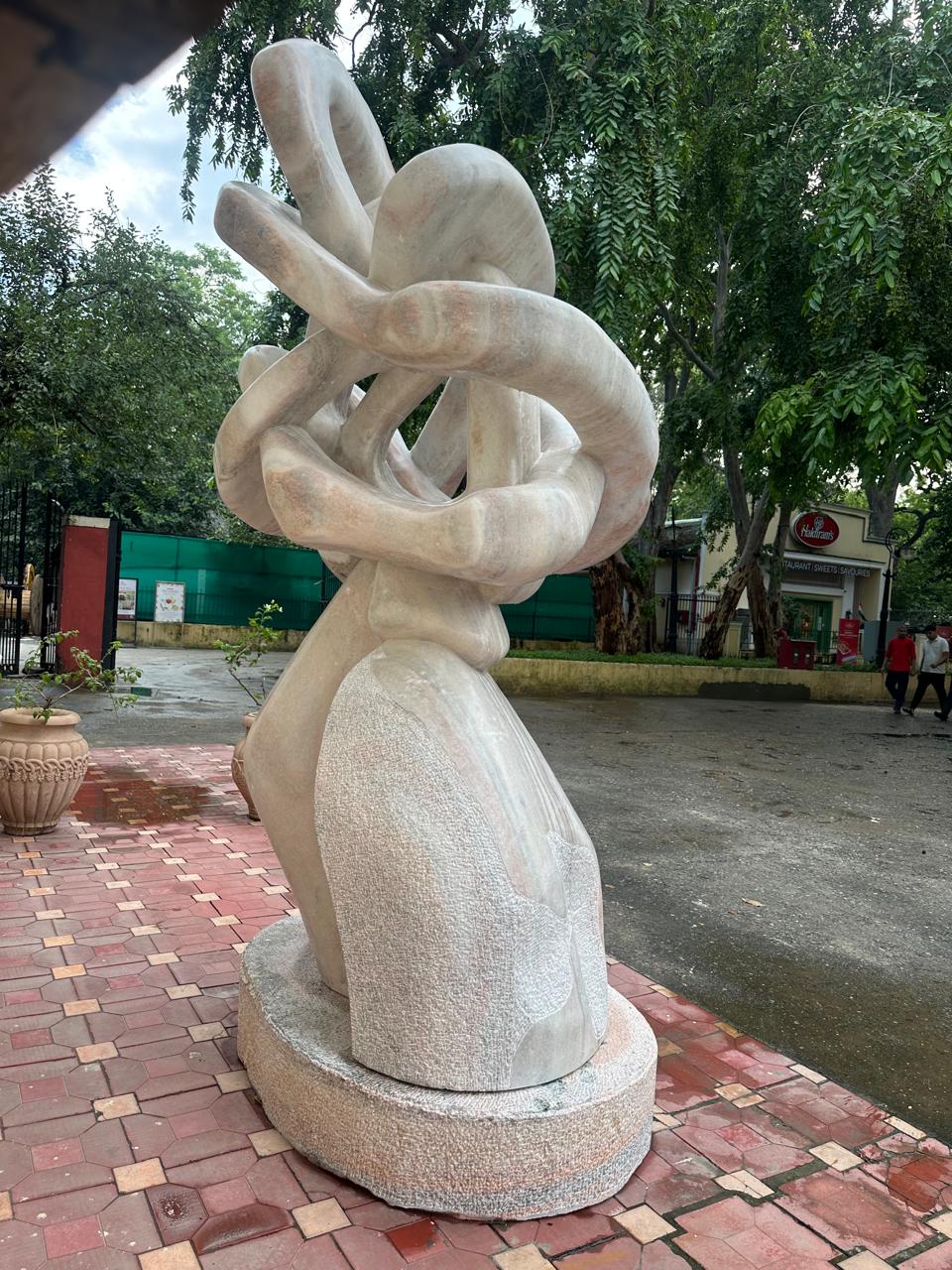 Artist Neeraj Gupta’s Makrana marble sculpture at Delhi’s Bikaner House generating curiosity