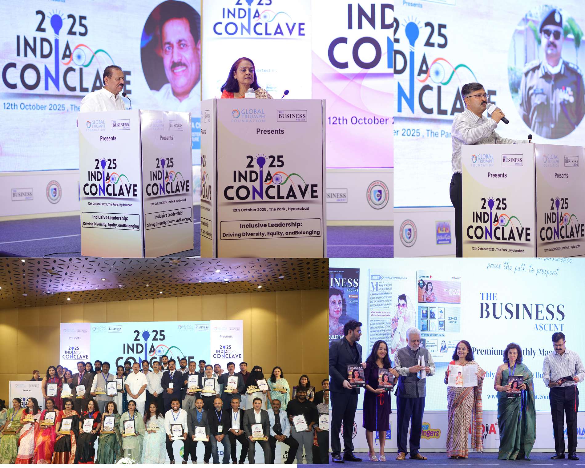 Hyderabad witnessed business leaders, educators, and women entrepreneurs at one stage at the much-anticipated India Conclave 2025