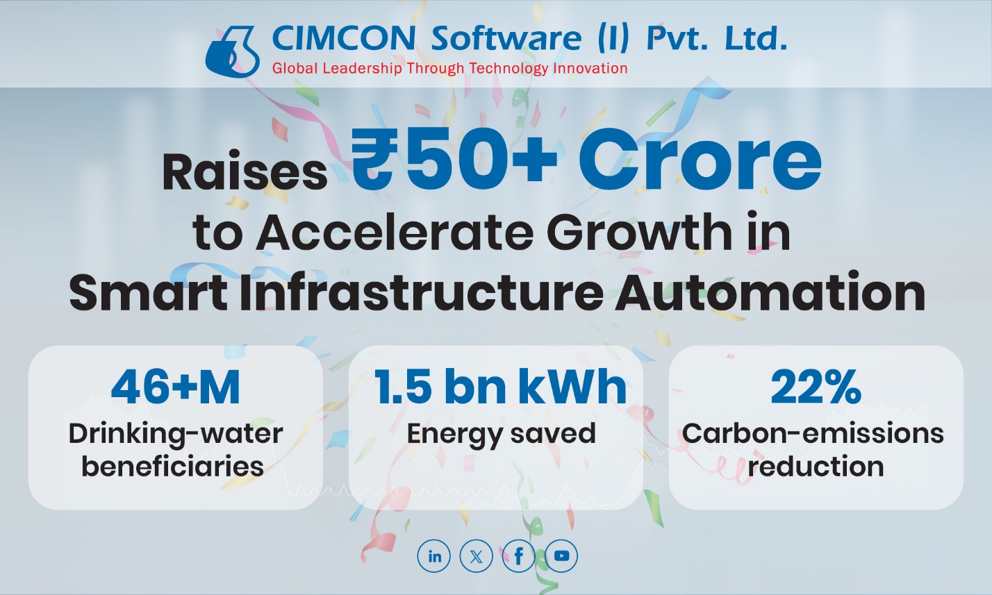 CIMCON Software (India) Pvt. Ltd. Raises ₹50+ Crore to Accelerate Growth in Smart Infrastructure Automation