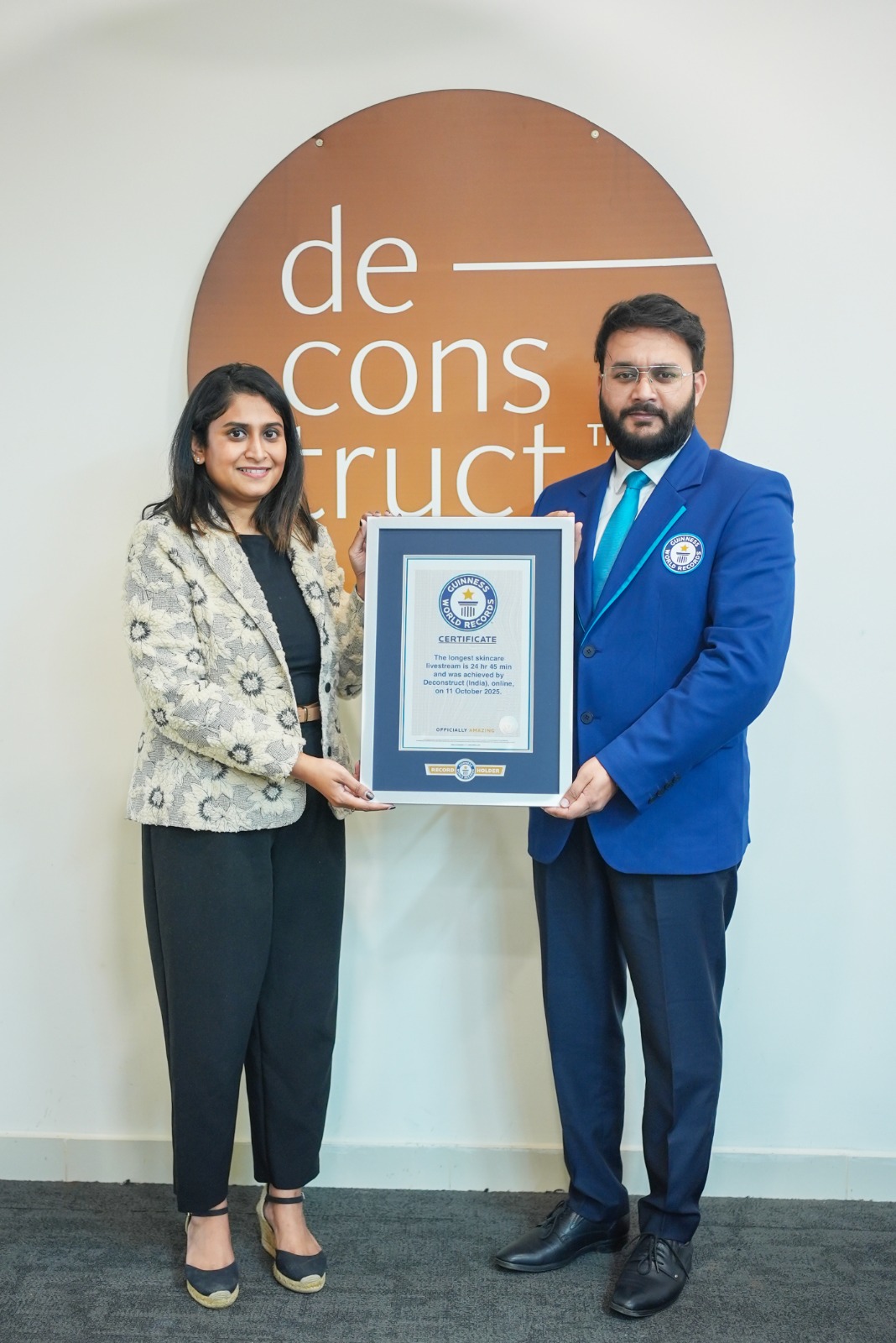 Deconstruct creates GUINNESS WORLD RECORDS title for the ‘The Longest Skincare Livestream’ with Dermatologists