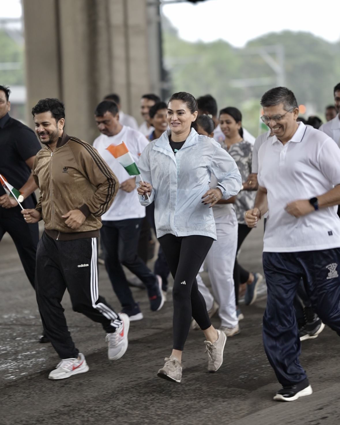 Actress Eesha Agrawal attended in the Run for Unity 2025, organized in honor of Sardar Vallabhbhai Patel