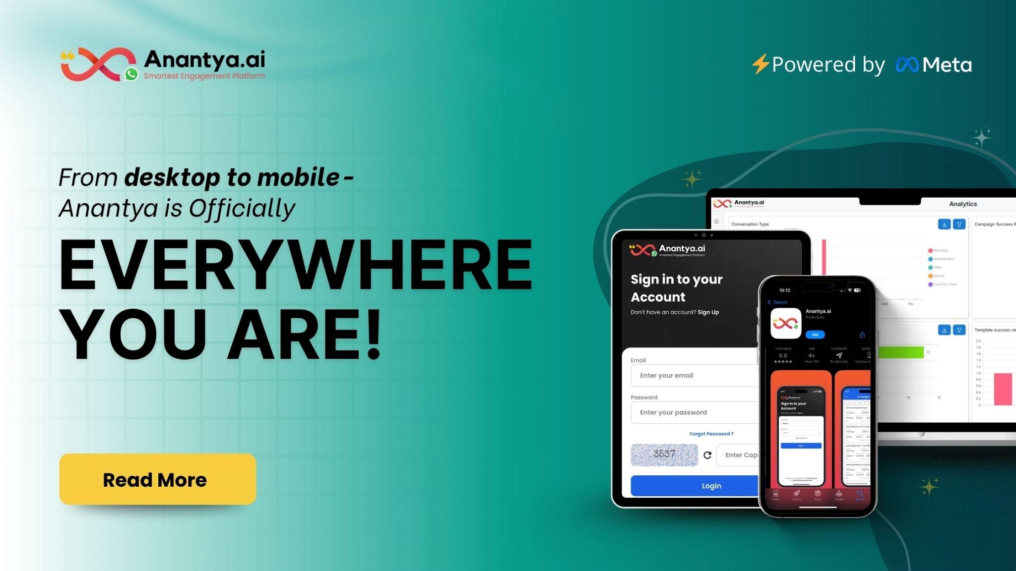 From desktop to mobile- Anantya is  Officially everywhere you are!