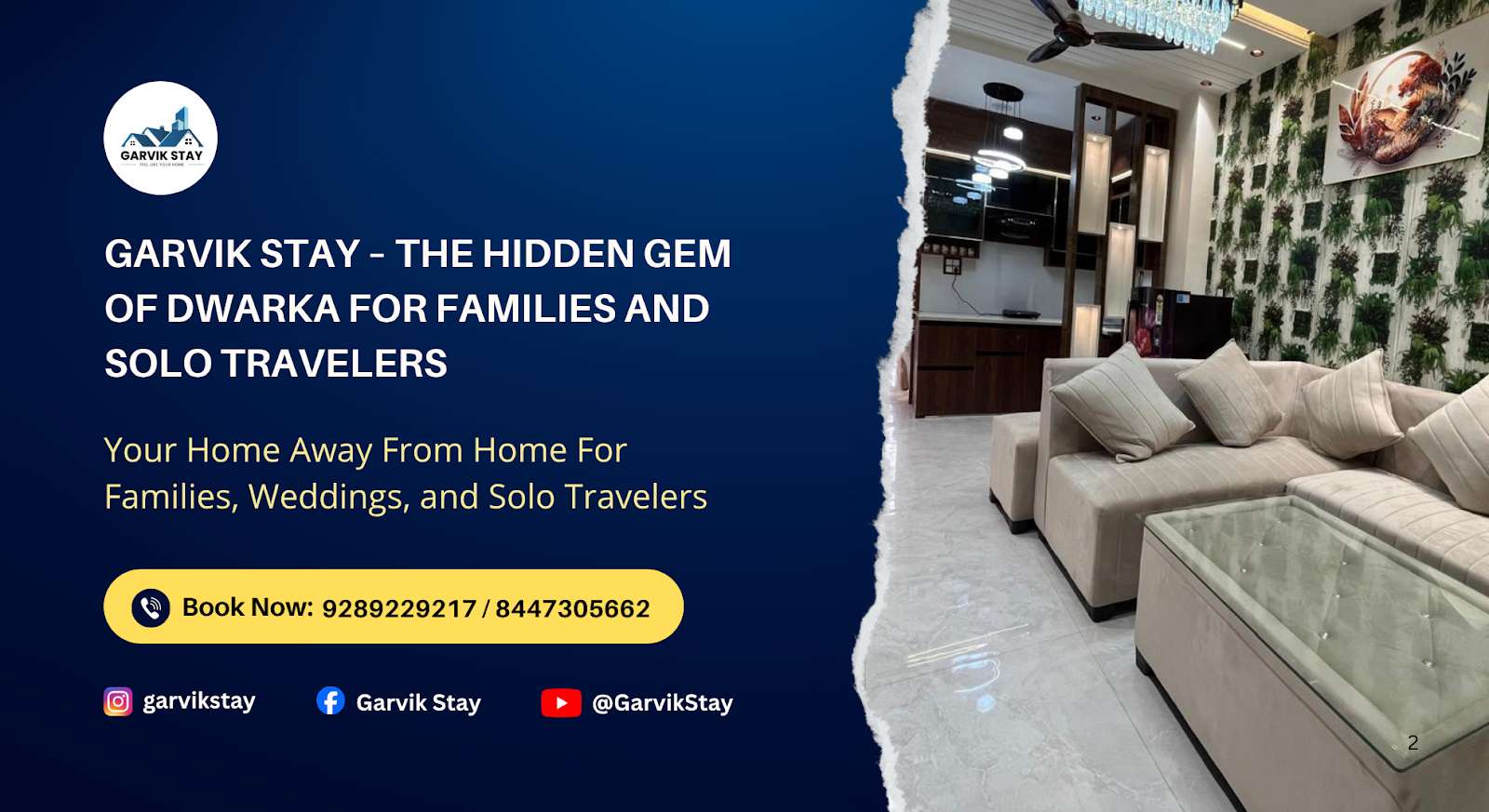 Garvik Stay – The Hidden Gem of Dwarka for Families and Solo Travelers