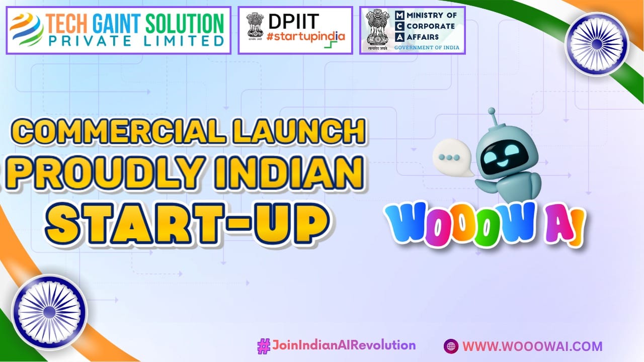 Tech Gaint Solution Pvt. Ltd. Officially Launches WOOOW AI — Empowering India’s Digital Future with an All-in-One AI Platform