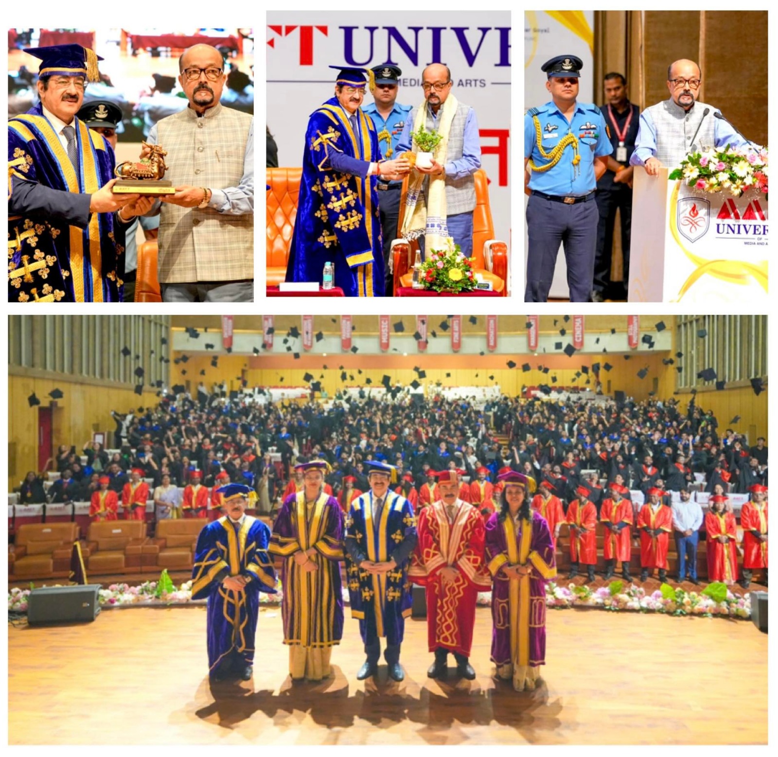 Governor H.E. Ramen Deka Presides Over a Grand and Global AAFT University Convocation 2025 at Raipur