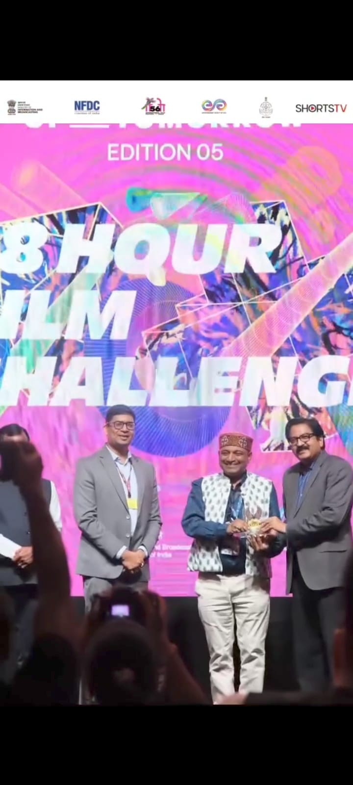 IHC Director Prof K G Suresh honoured at 56th IFFI Goa