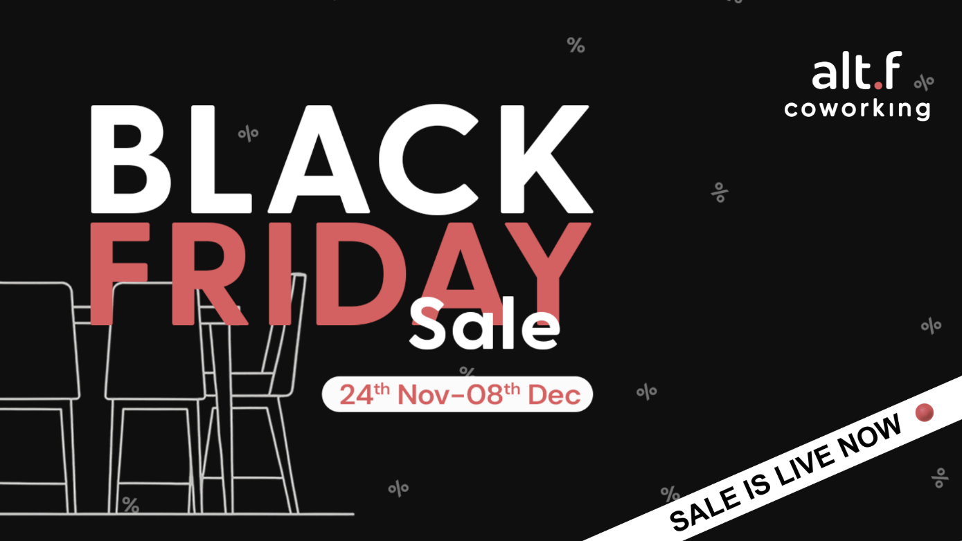 alt.f coworking Announces Unprecedented Black Friday Sale 2025 Offers