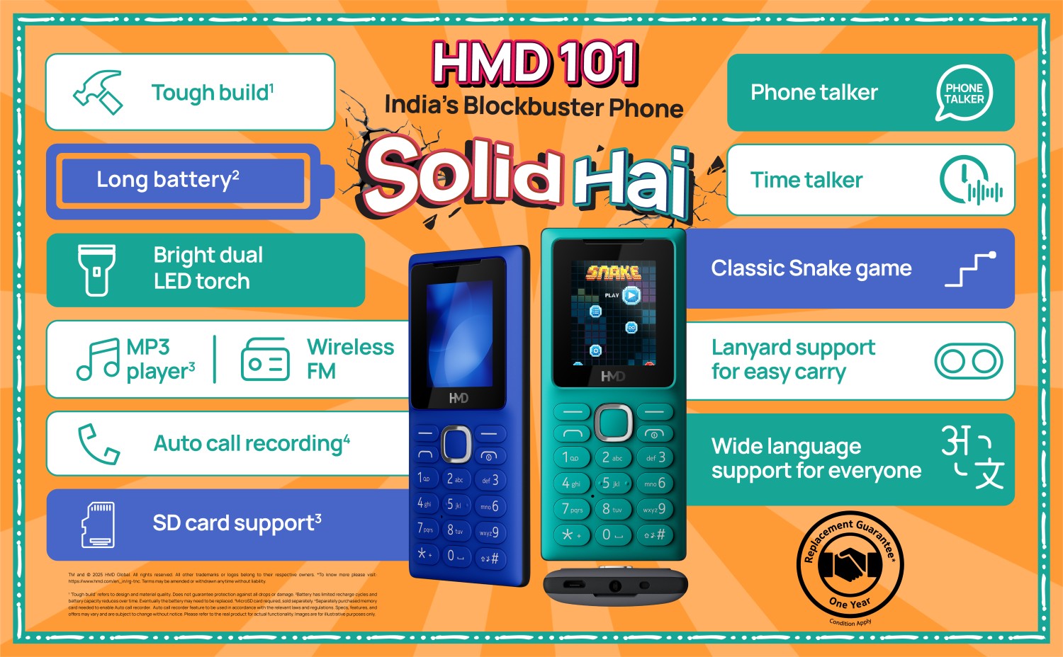 HMD Doubles Down on Affordable Featurephones Segment, Launches HMD 100 & HMD 101 to Capture Volume Leadership Crown